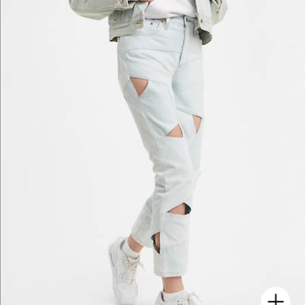 501 Original Pieced Denim Cropped Levi’s Jeans